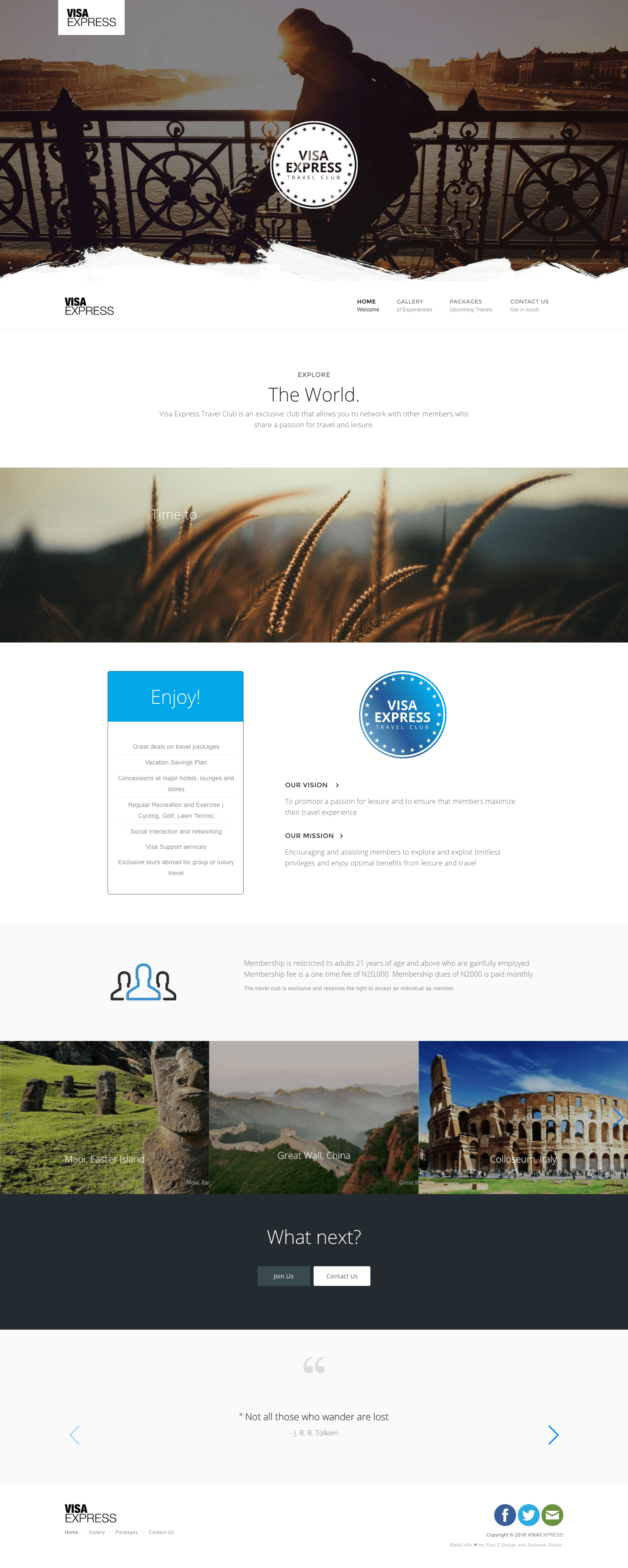 Visaexpress Travel Club Homepage